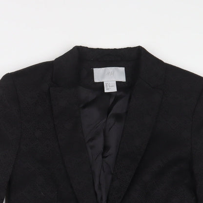 Womens UK Size 6 H&M Black Jacket