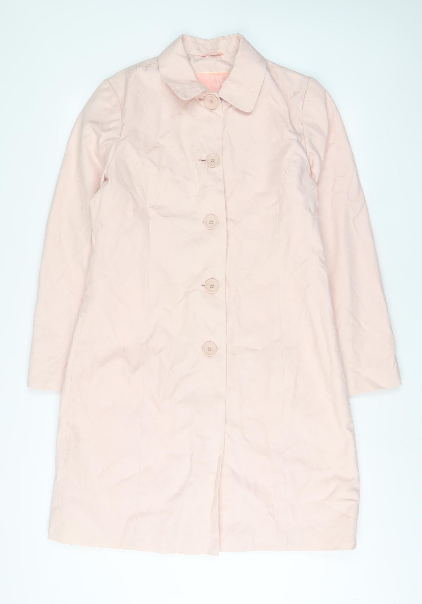 Womens UK Size 12 NEXT Pink Overcoat
