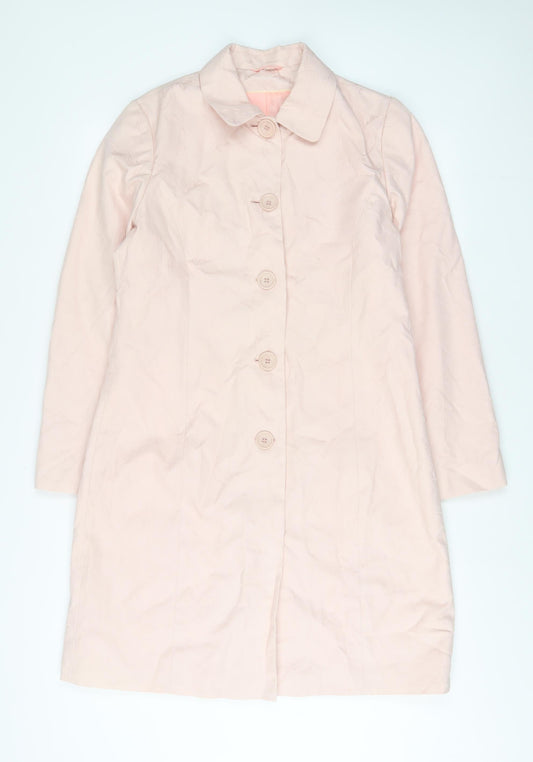 Womens UK Size 12 NEXT Pink Overcoat