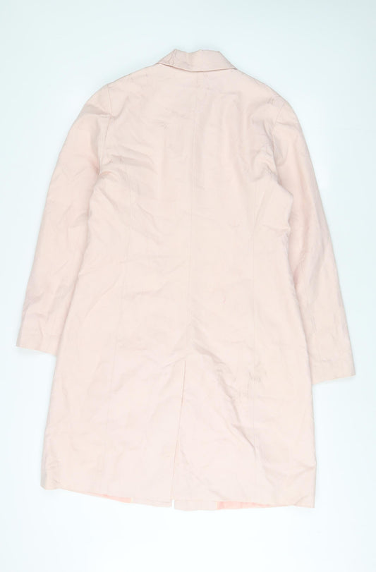 Womens UK Size 12 NEXT Pink Overcoat