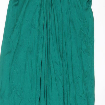 Seraphine Womens Green Viscose A-Line Size 8 V-Neck Pullover