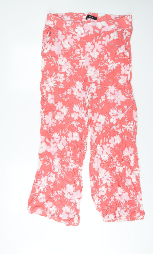 Womens UK Size 2XL VERO MODA Regular Fit  Pink Trousers