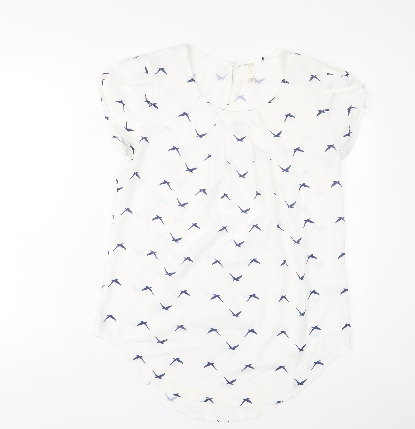 Womens UK Size 8 Stella White Basic T-Shirt