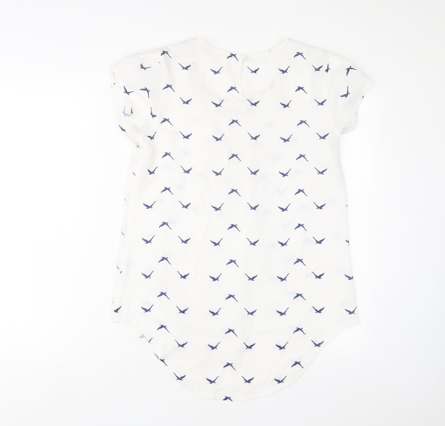 Womens UK Size 8 Stella White Basic T-Shirt