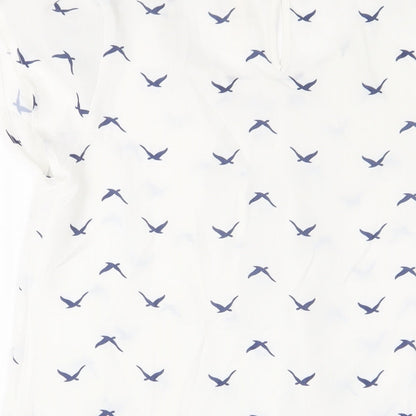 Womens UK Size 8 Stella White Basic T-Shirt