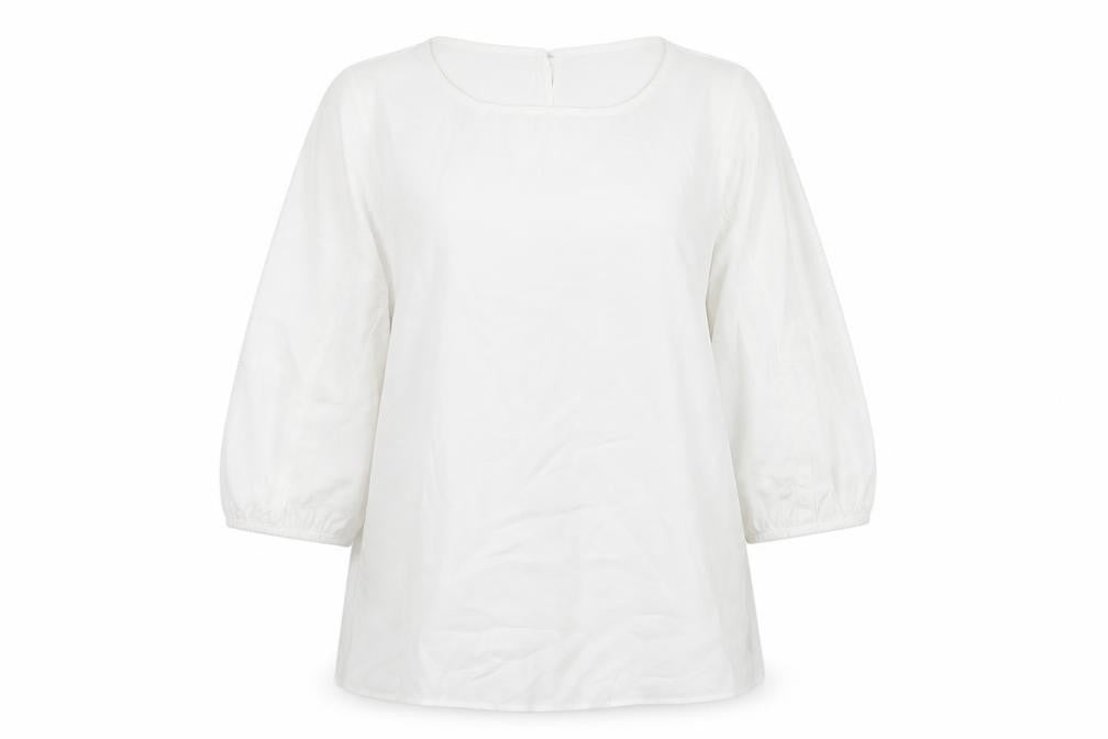 Womens UK Size 14 M&Co White Basic T-Shirt