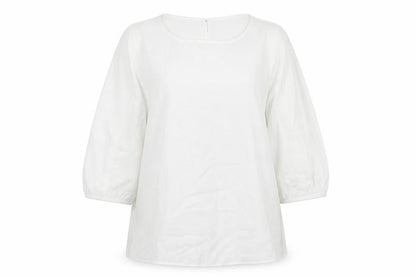 Womens UK Size 14 M&Co White Basic T-Shirt