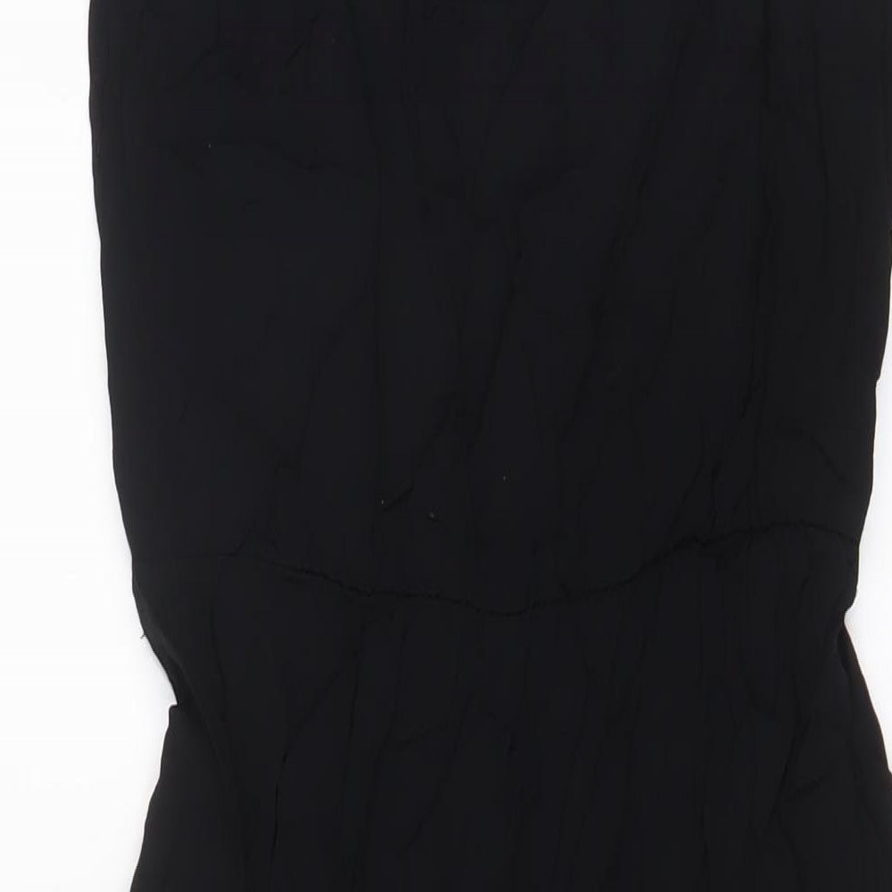 Nobody's Child Womens Black Viscose Jumpsuit One-Piece Size 14 L25 in Pullover