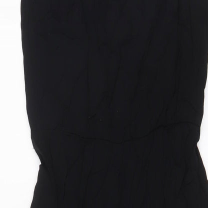 Nobody's Child Womens Black Viscose Jumpsuit One-Piece Size 14 L25 in Pullover