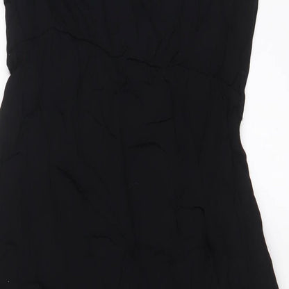 Nobody's Child Womens Black Viscose Jumpsuit One-Piece Size 14 L25 in Pullover