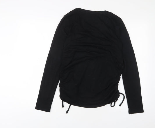 Womens UK Size S Gap Black Basic T-Shirt