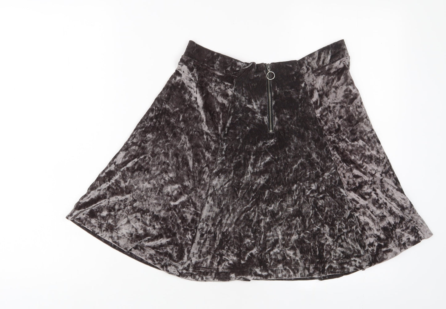 Womens UK Size 10 NEXT A-Line Velour Skirt