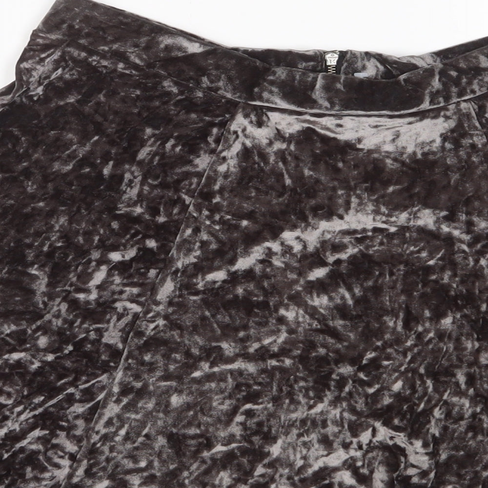 Womens UK Size 10 NEXT A-Line Velour Skirt