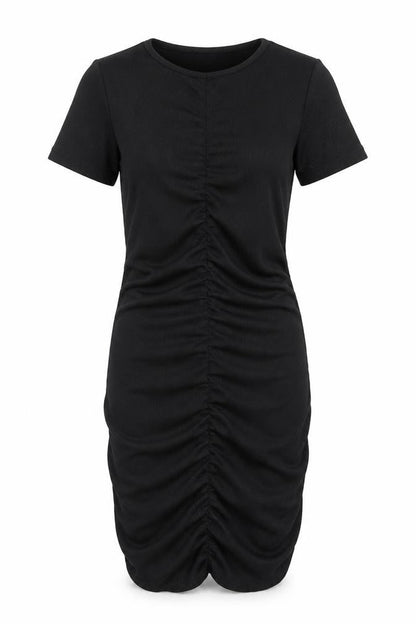 H&M Womens Black Polyester Bodycon Size S Crew Neck Pullover