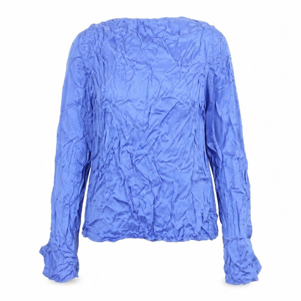 Womens UK Size 12 Marks and Spencer Blue Basic Blouse