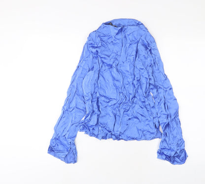 Womens UK Size 12 Marks and Spencer Blue Basic Blouse