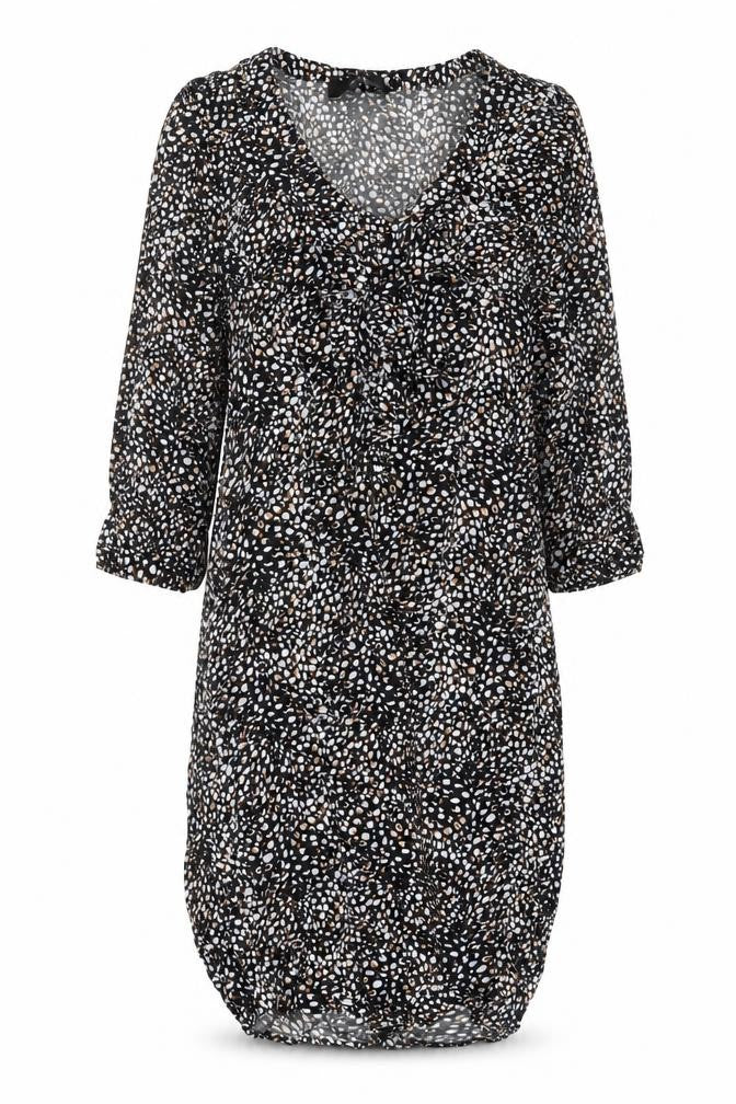 NEXT Womens Multicoloured Animal Print Viscose A-Line Size 10 V-Neck Pullover