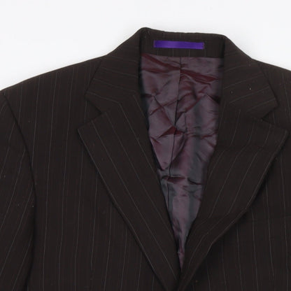 Mens UK Size 38 Limehaus Regular Brown Suit Jacket