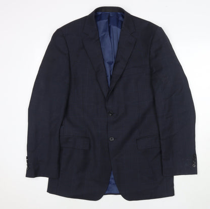 Mens UK Size 40 Marks and Spencer Regular Blue Suit Jacket