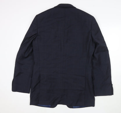 Mens UK Size 40 Marks and Spencer Regular Blue Suit Jacket