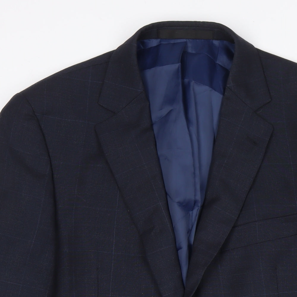 Mens UK Size 40 Marks and Spencer Regular Blue Suit Jacket