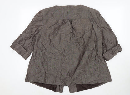 Womens UK Size 14 Ann Harvey Brown Jacket