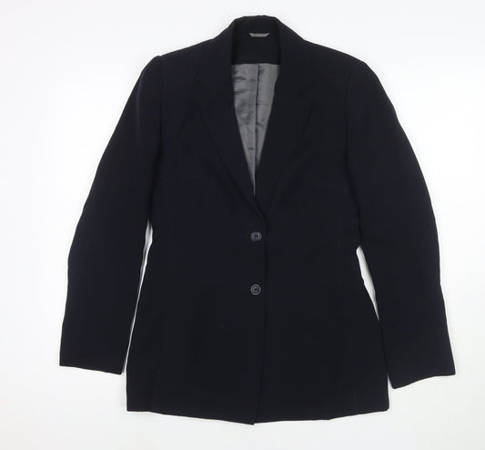 Principles Womens Black Jacket Blazer Size 8 Button