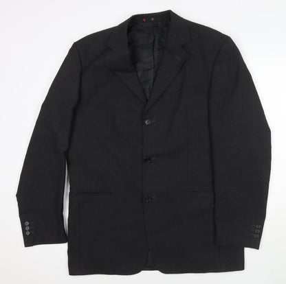 Mens UK Size 40 Ciro Citterio Regular Black Suit Jacket