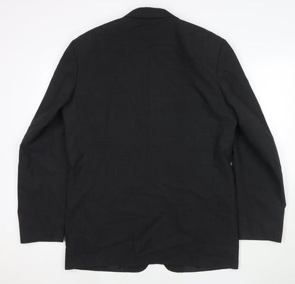 Mens UK Size 40 Ciro Citterio Regular Black Suit Jacket