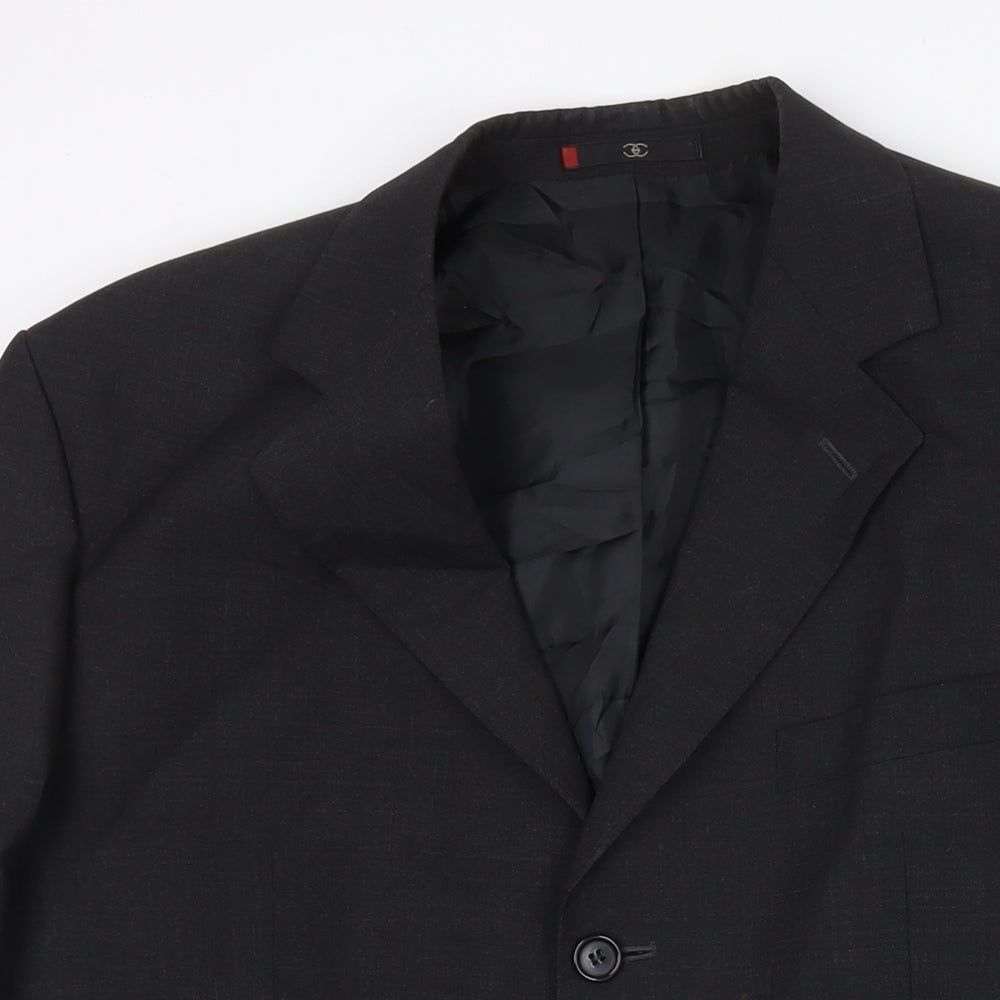 Mens UK Size 40 Ciro Citterio Regular Black Suit Jacket