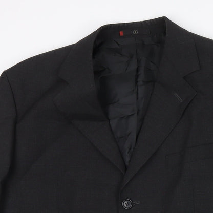 Mens UK Size 40 Ciro Citterio Regular Black Suit Jacket