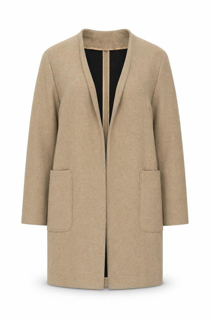 Marks & Spencer Womens Beige Overcoat Coat Size S
