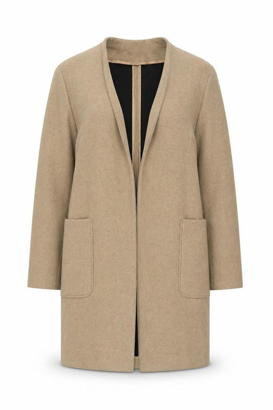 Womens UK Size S Marks and Spencer Beige Overcoat
