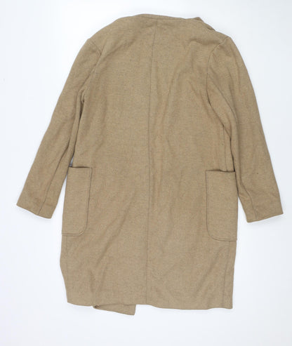 Womens UK Size S Marks and Spencer Beige Overcoat