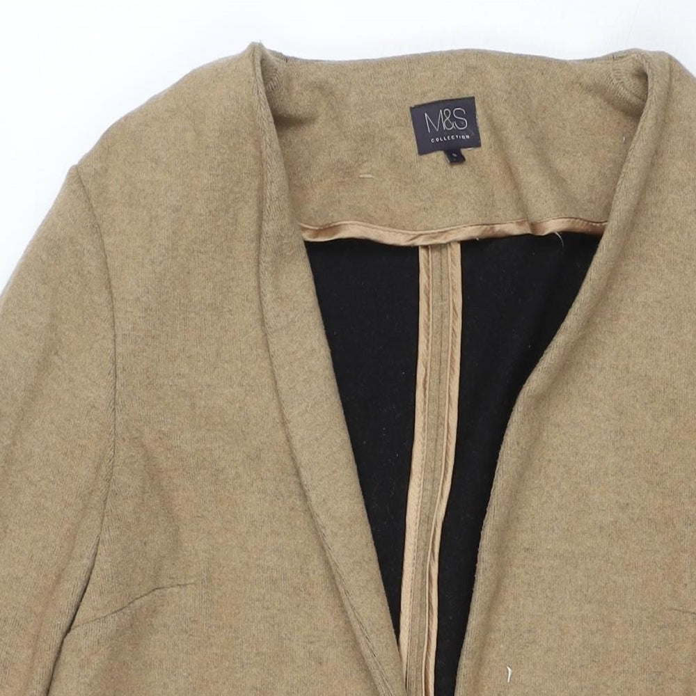 Womens UK Size S Marks and Spencer Beige Overcoat