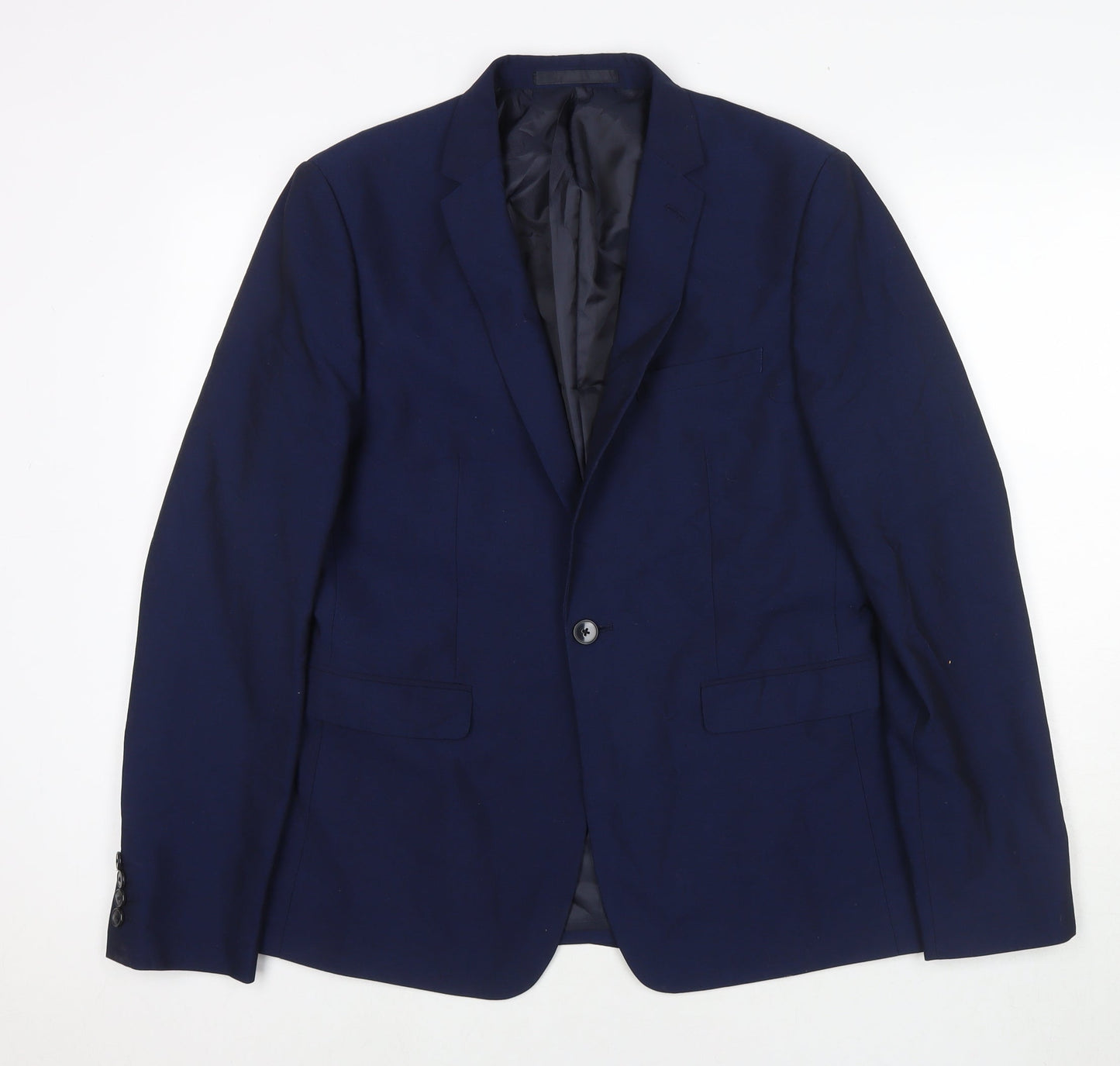 Mens UK Size 40 Burton Regular Blue Suit Jacket