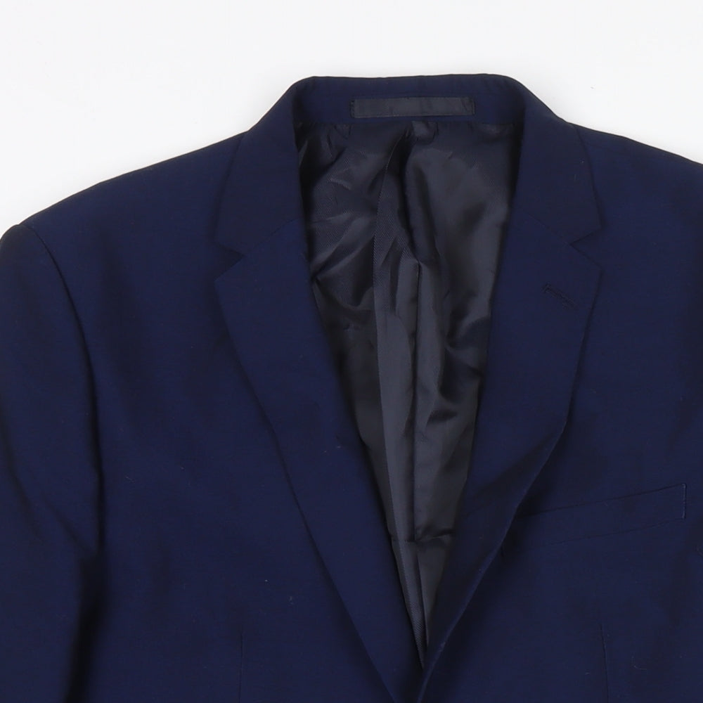 Mens UK Size 40 Burton Regular Blue Suit Jacket