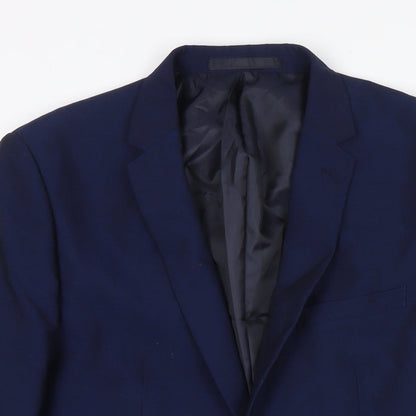 Mens UK Size 40 Burton Regular Blue Suit Jacket