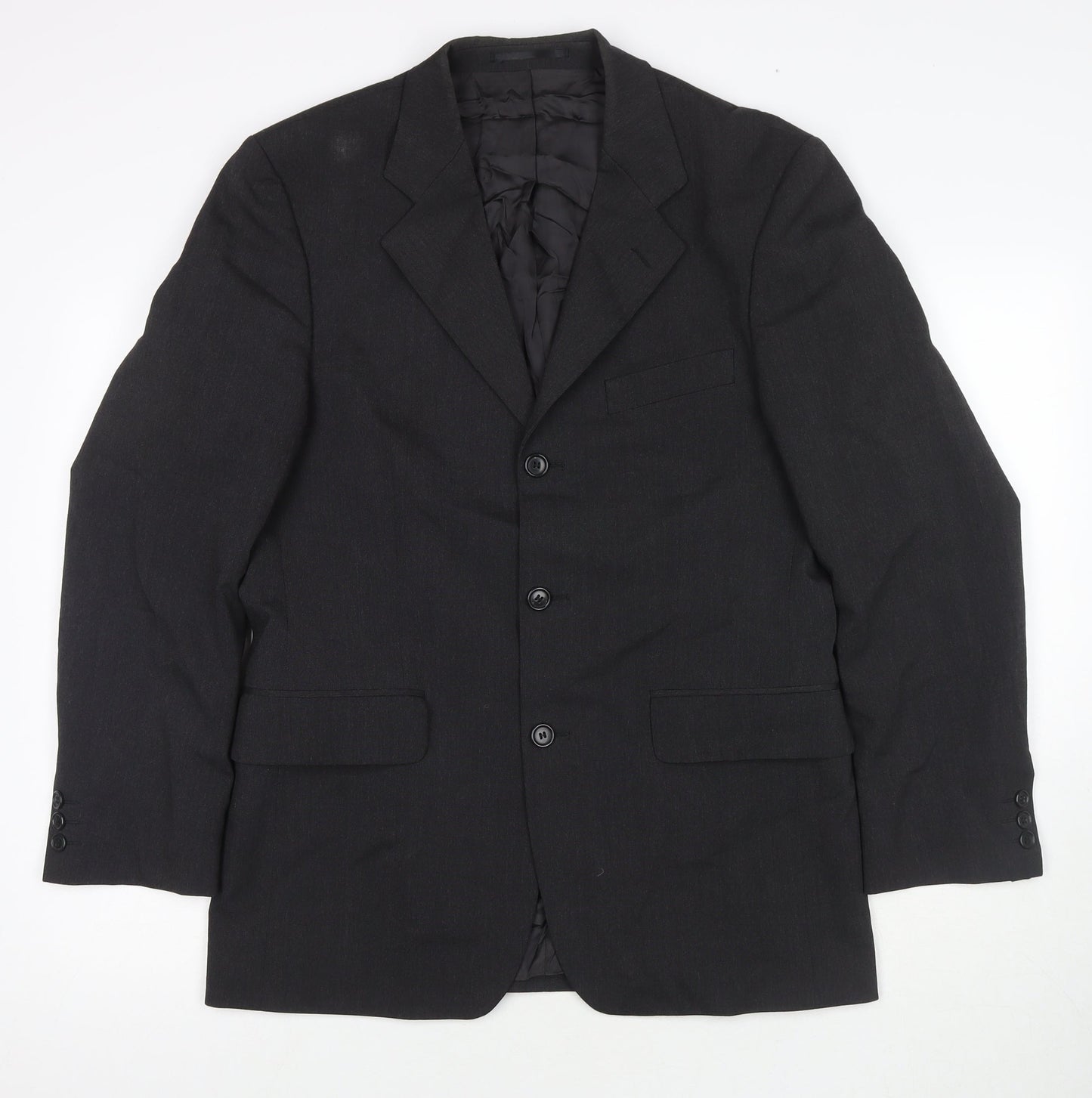 Mens UK Size 38 Burton Regular Black Suit Jacket