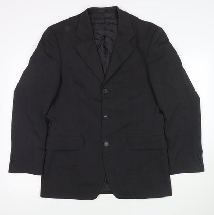 Mens UK Size 38 Burton Regular Black Suit Jacket