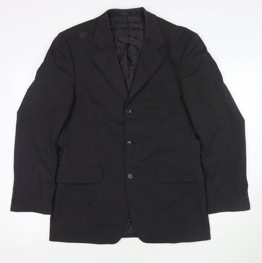 Mens UK Size 38 Burton Regular Black Suit Jacket