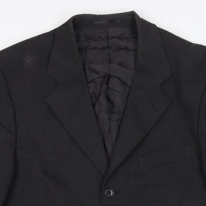 Mens UK Size 38 Burton Regular Black Suit Jacket