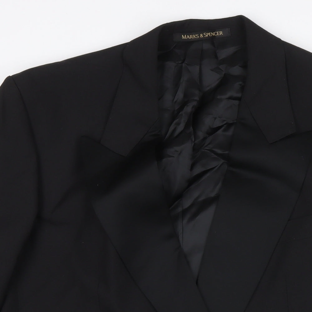 Mens UK Size 38 Marks and Spencer Regular Black Suit Jacket