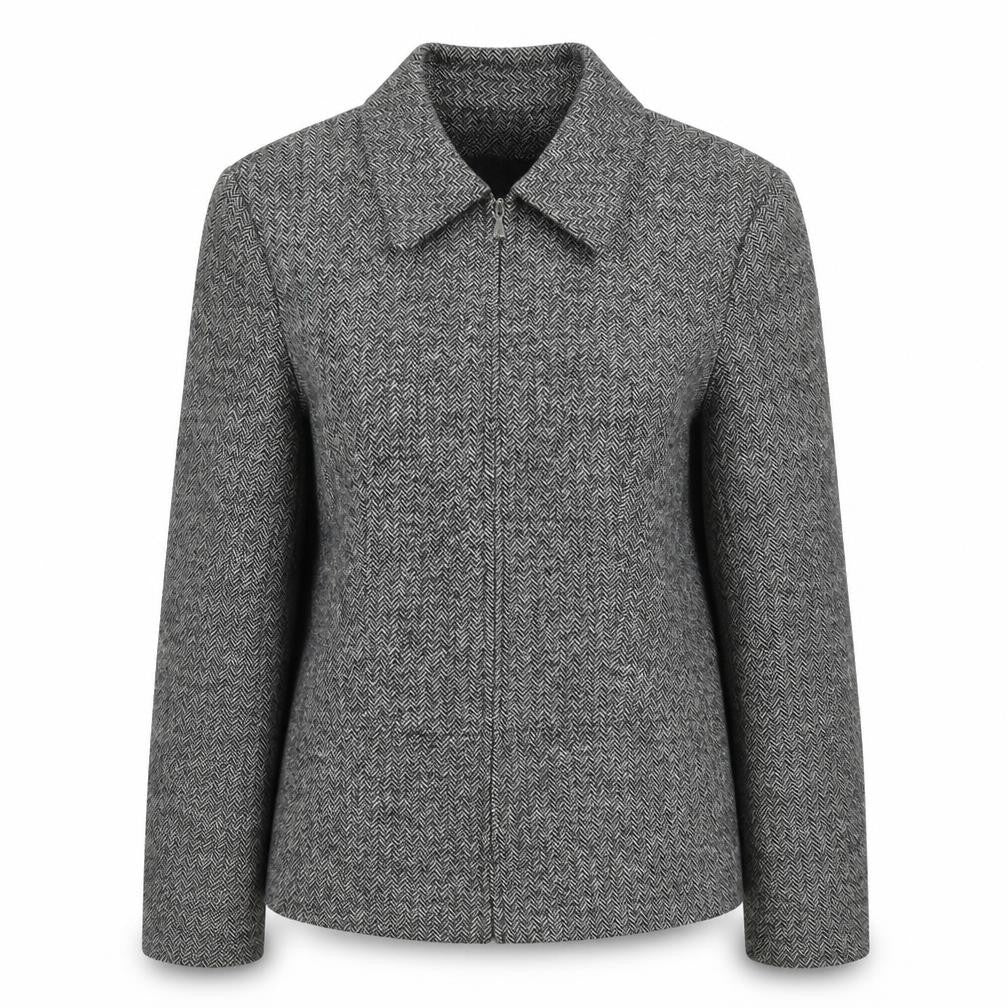 Warehouse Womens Grey Jacket Coat Size 14 Zip