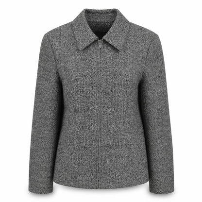 Warehouse Womens Grey Jacket Coat Size 14 Zip
