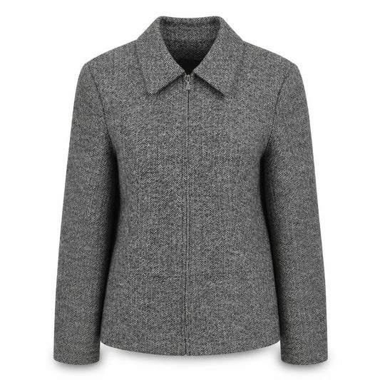Warehouse Womens Grey Jacket Coat Size 14 Zip