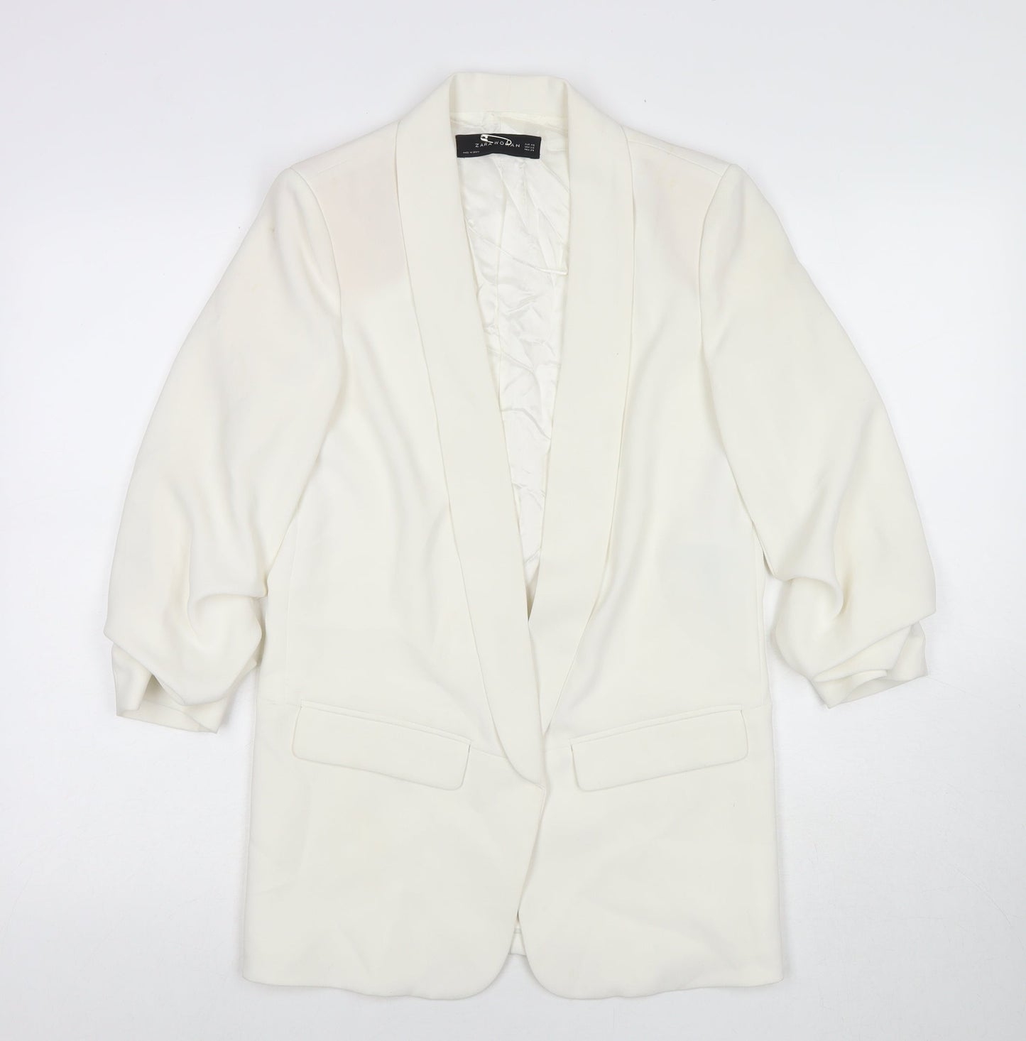 Womens UK Size XS Zara White Jacket