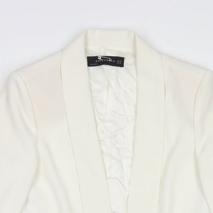 Womens UK Size XS Zara White Jacket