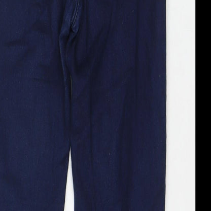 Pull&Bear Womens Blue Polyester Blend Skinny Jeans Size 8 L27 in Regular Zip