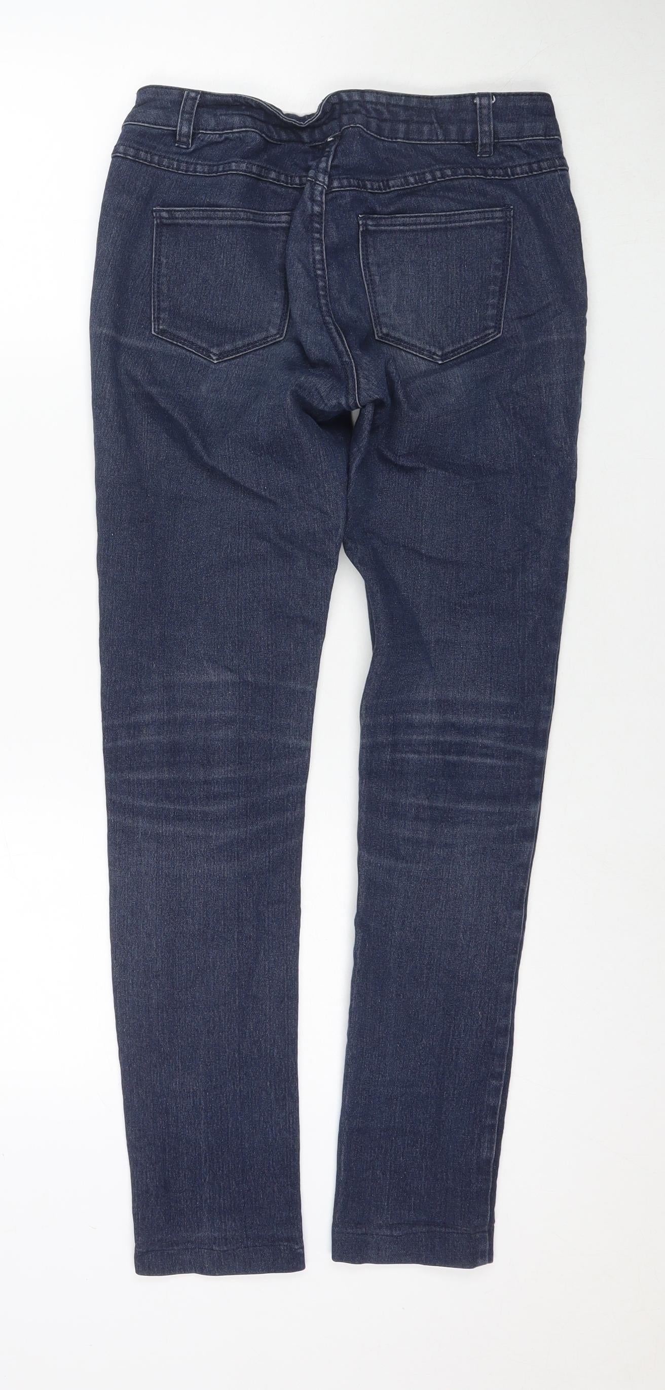 Womens UK Size 28 in Skinny Regular Fit Skinny Blue Jeans